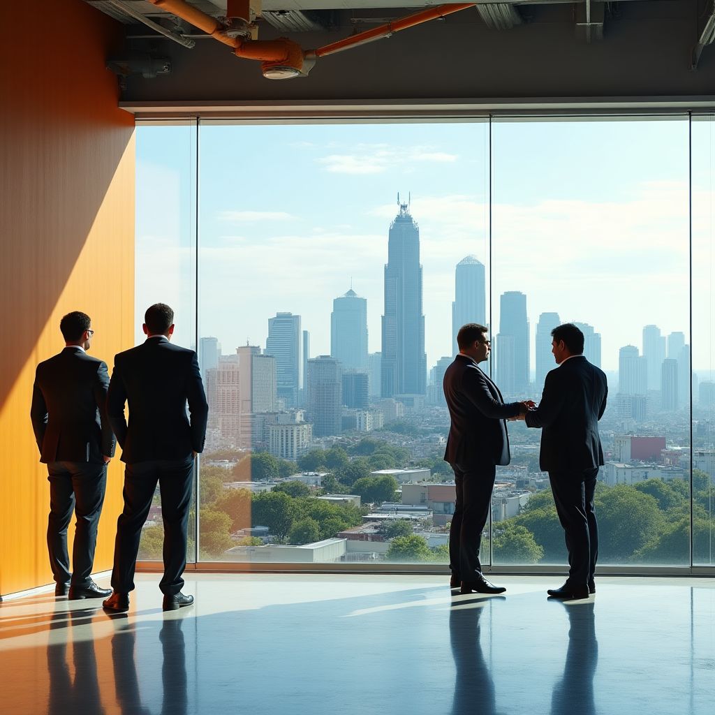 Equipo de InvestCol reunido en la oficina principal de Bogotá